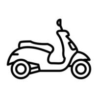 Scooter-Symbol, geeignet für eine Vielzahl digitaler kreativer Projekte. frohes Schaffen. vektor