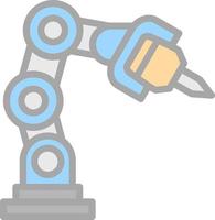 Roboterarm-Vektor-Icon-Design vektor