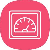 Geschwindigkeit o-Meter-Vektor-Icon-Design vektor