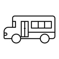 schulbus-symbol-illustration. geeignet für Transportsymbol. Symbol im Zusammenhang mit Bildung. Liniensymbolstil. einfaches Vektordesign editierbar vektor