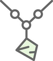 Amulett-Vektor-Icon-Design vektor