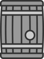 Barrel-Vektor-Icon-Design vektor