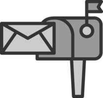 Mailbox-Vektor-Icon-Design vektor