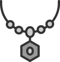 Halskette-Vektor-Icon-Design vektor