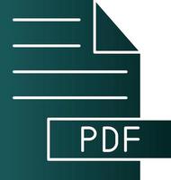 Pdf-Vektor-Icon-Design vektor