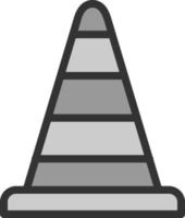 Verkehrskegel-Vektor-Icon-Design vektor
