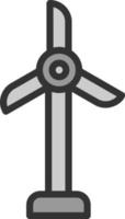 Windturbinen-Vektor-Icon-Design vektor