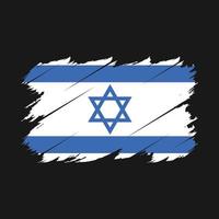 Pinselvektor der israelischen Flagge vektor