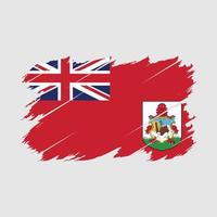 bermuda flagga borsta vektor