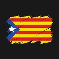 catalonia flagga borsta vektor