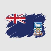 falkland öar flagga borsta vektor
