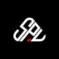 spu Brief Logo kreatives Design mit Vektorgrafik, spu einfaches und modernes Logo. vektor