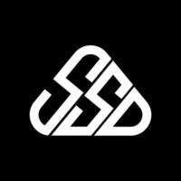 SSD Letter Logo kreatives Design mit Vektorgrafik, SSD einfaches und modernes Logo. vektor