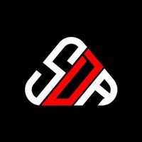 sda Brief Logo kreatives Design mit Vektorgrafik, sda einfaches und modernes Logo. vektor