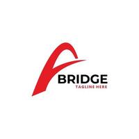 Bridge-Logo-Icon-Vektor isoliert vektor