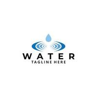 Wasser-Logo-Icon-Vektor isoliert vektor