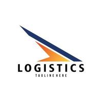 logistik logotyp ikon vektor isolerade