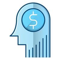 Investments Thinking Icon, geeignet für eine Vielzahl von digitalen Kreativprojekten. frohes Schaffen. vektor