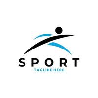 mänsklig sport logotyp ikon vektor isolerat