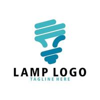 Lampenlogo-Symbolvektor isoliert vektor