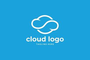 Cloud-Logo-Icon-Vektor isoliert vektor