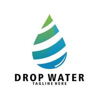 Tropfen Wasser Logo Symbol Vektor isoliert