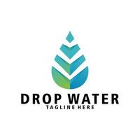 Tropfen Wasser Logo Symbol Vektor isoliert