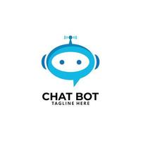 Chat-Bot-Logo-Symbolvektor isoliert vektor