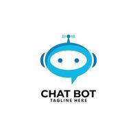 chatt bot logotyp ikon vektor isolerat