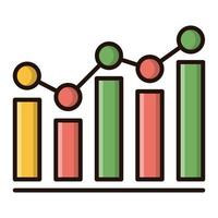 Datenanalyse-Symbol, geeignet für eine Vielzahl digitaler kreativer Projekte. frohes Schaffen. vektor