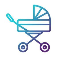 Kinderwagen-Symbol, geeignet für eine Vielzahl digitaler kreativer Projekte. frohes Schaffen. vektor