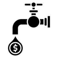 Symbol für Geldfluss, geeignet für eine Vielzahl digitaler kreativer Projekte. frohes Schaffen. vektor