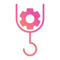 Flaschenzug-Symbol, geeignet für eine Vielzahl von digitalen Kreativprojekten. frohes Schaffen. vektor