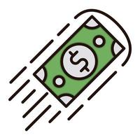 Cashflow-Symbol, geeignet für eine Vielzahl digitaler Kreativprojekte. frohes Schaffen. vektor