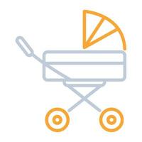 Kinderwagen-Symbol, geeignet für eine Vielzahl digitaler kreativer Projekte. frohes Schaffen. vektor