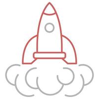 Raketensymbol, geeignet für eine Vielzahl von digitalen Kreativprojekten. frohes Schaffen. vektor