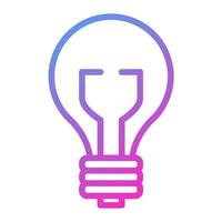 ljus Glödlampa ikon, lämplig för en bred räckvidd av digital kreativ projekt. Lycklig skapande. vektor