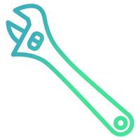 verstellbares Schraubenschlüssel-Symbol, geeignet für eine Vielzahl von digitalen Kreativprojekten. frohes Schaffen. vektor