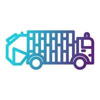 Recycling-LKW-Symbol, geeignet für eine Vielzahl digitaler Kreativprojekte. frohes Schaffen. vektor