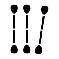 Wattestäbchen-Symbol, geeignet für eine Vielzahl digitaler Kreativprojekte. frohes Schaffen. vektor