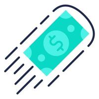 Cashflow-Symbol, geeignet für eine Vielzahl digitaler Kreativprojekte. frohes Schaffen. vektor