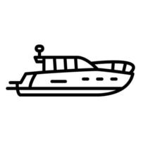 Yacht-Symbol, geeignet für eine Vielzahl von digitalen Kreativprojekten. frohes Schaffen. vektor