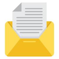 E-Mail-Symbol, geeignet für eine Vielzahl digitaler kreativer Projekte. frohes Schaffen. vektor