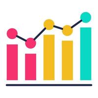 Datenanalyse-Symbol, geeignet für eine Vielzahl digitaler kreativer Projekte. frohes Schaffen. vektor