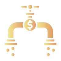Symbol für Geldfluss, geeignet für eine Vielzahl digitaler kreativer Projekte. frohes Schaffen. vektor