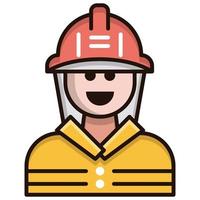 Feuerwehrmann-Symbol, geeignet für eine Vielzahl digitaler kreativer Projekte. frohes Schaffen. vektor