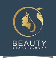 Beauty-Logo mit modernem Design-Premium-Vektor vektor