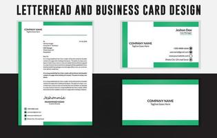 Visitenkarten-Design, Briefkopf-Design-Vorlage, Briefpapier-Vorlagen-Design, Briefkopf-A4-Vorlage vektor