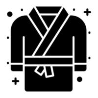 schönes Vektordesign von Kimono, Karate-Uniform vektor