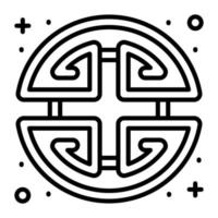 kinesisk symbol vektor design, modern stil